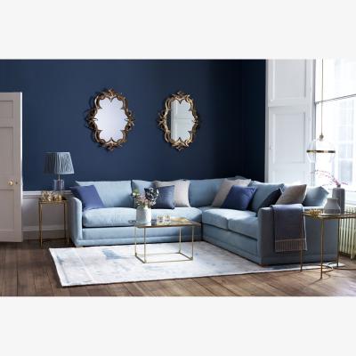 Sofa.com Aissa Small Corner Sofa in Sea Spray Aquaclean Clever Chenille