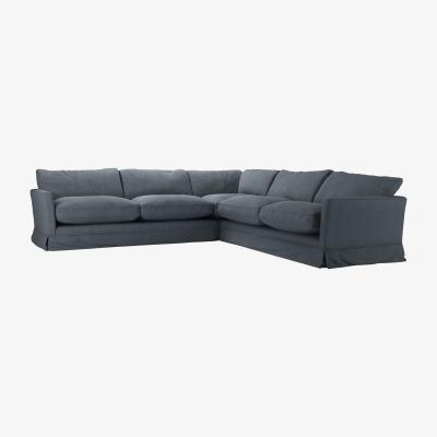 Sofa.com Otto Large Corner Sofa in Flint Vermeer Linen - sofa.com
