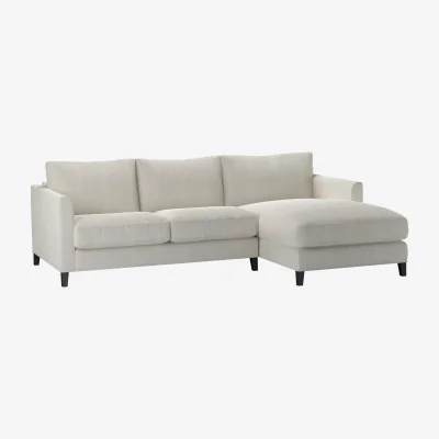 Sofa.com Nearly New Izzy Small RHF Chaise Sofa in Clay House Basket Weave - sofa.com