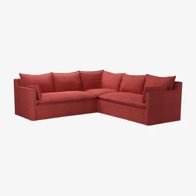 Sofa.com Anders Medium Corner Sofa in Indian Summer Easy Cotton