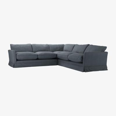 Sofa.com Otto Medium Corner Sofa in Flint Vermeer Linen - sofa.com