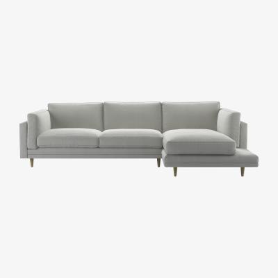 Sofa.com Marco RHF Chaise Sofa in Wishing Well Organic Smart Cotton