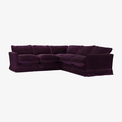 Sofa.com Otto Small Corner Sofa in Damson Smart Velvet
