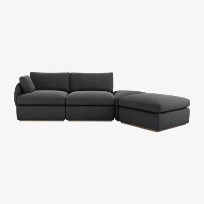 Sofa.com Ren LHF Modular Sofa in Arctic Seal Easy Cotton