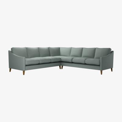 Sofa.com Iggy Large Corner Sofa in Hidden Cove Brushed Linen Cotton - sofa.com