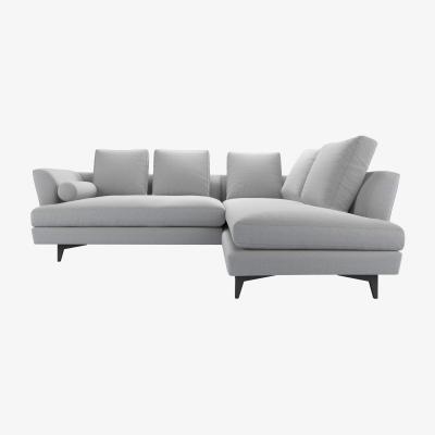 Sofa.com Larsen LHF Open End Corner Sofa in Shearling Hygge Chunky Weave