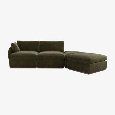 Sofa.com Ren LHF Modular Sofa in Juniper Aquaclean Clever Chenille