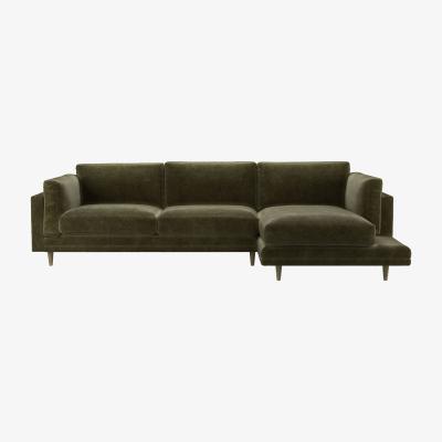 Sofa.com Marco RHF Chaise Sofa in Juniper Aquaclean Clever Chenille