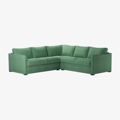Sofa.com Aissa Small Corner Sofa in Celadon Easy Cotton