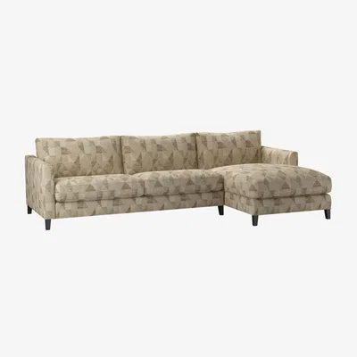 Sofa.com Izzy Large RHF Chaise Sofa in Desert Pyramid Textured Weave - sofa.com