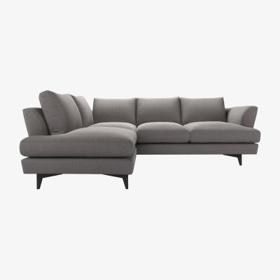 Sofa.com Lars LHF Open End Corner Sofa in Pigeon Grey Easy Cotton