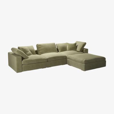 Sofa.com Long Island Complete Set with Footstool in Urban Nature Brushstroke - sofa.com