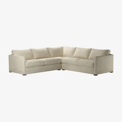 Sofa.com Perfectly Pristine Aissa Medium Corner Sofa in Alpaca Textured Boucle - sofa.com