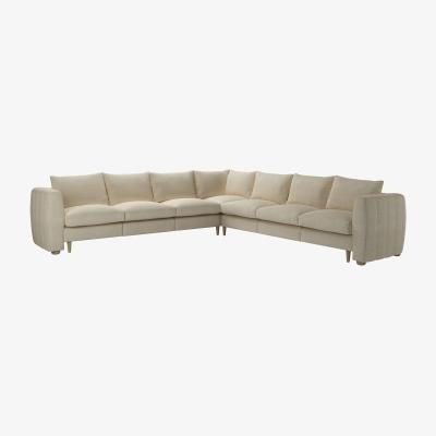 Sofa.com Tiffany Slim Large Corner Sofa in Pampas Hygge Smart Linen