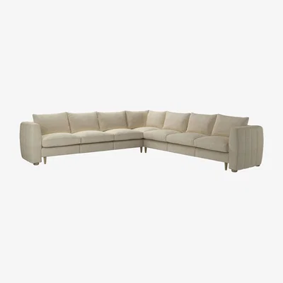 Sofa.com Tiffany Slim Large Corner Sofa in Pampas Hygge Smart Linen