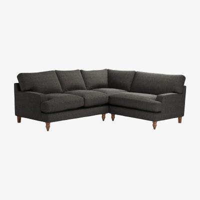 Sofa.com Isla Asym. Crn: LHF 2 Seat w RHF Loveseat in Anthracite Quartz - sofa.com