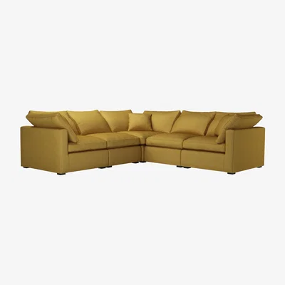 Sofa.com Long Island Slim Medium Corner Sofa in Solstice Heathland Weave