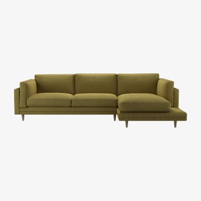 Sofa.com Marco RHF Chaise Sofa in Mossymere Norfolk Cotton