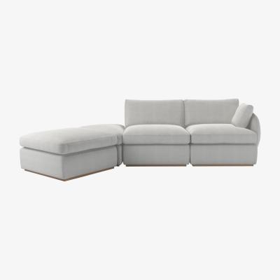 Sofa.com Ren RHF Modular Sofa in Pumice House Basket Weave