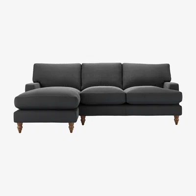 Sofa.com Isla Medium LHF Chaise Sofa in Arctic Seal Easy Cotton - sofa.com