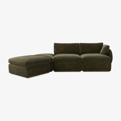 Sofa.com Ren RHF Modular Sofa in Juniper Aquaclean Clever Chenille
