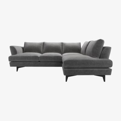 Sofa.com Lars RHF Open End Corner Sofa in Earl Grey Smart Velvet