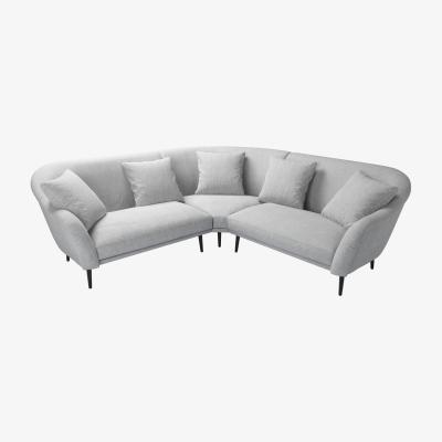 Sofa.com Jasper Small Corner Sofa in Goodwin Grey Sandgate - sofa.com