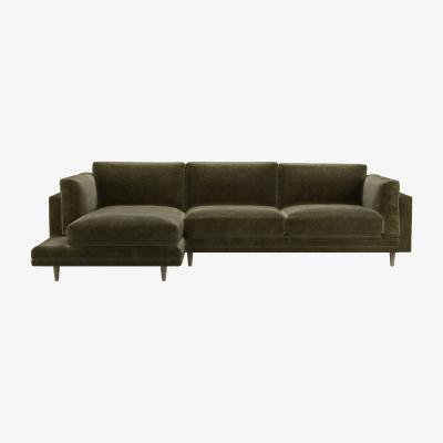 Sofa.com Marco LHF Chaise Sofa in Juniper Aquaclean Clever Chenille