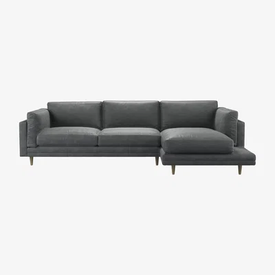 Sofa.com Marco RHF Chaise Sofa in Niagara Powdered Leather