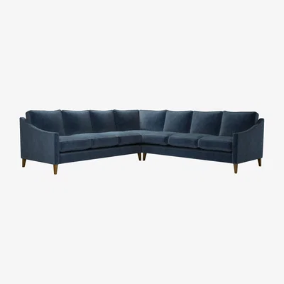Sofa.com Iggy Large Corner Sofa in Portland blue Brushstroke