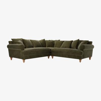 Sofa.com Teddy Medium Corner Sofa in Juniper Aquaclean Clever Chenille