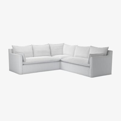 Sofa.com Anders Medium Corner Sofa in Brick Aquaclean Clever Velvet