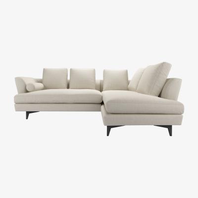 Sofa.com Larsen RHF Open End Corner Sofa in Canvas Pure Belgian Linen - sofa.com