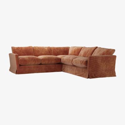 Sofa.com Otto Small Corner Sofa in Pomegranate Bubble Velvet