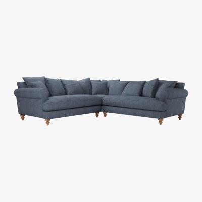 Sofa.com Teddy Medium Corner Sofa in Azure Florence Textured Weave