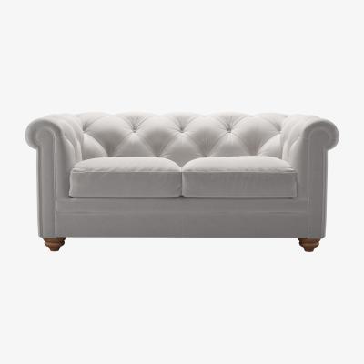 Sofa.com Patrick 2 Seat Sofabed in Dove Smart Velvet - sofa.com