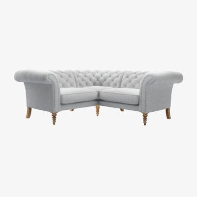 Sofa.com Oscar Small Corner Sofa in Frost Highland Tweed - sofa.com