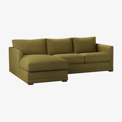 Sofa.com Aissa Small LHF Chaise Storage Sofa in Mossymere Norfolk Cotton - sofa.com