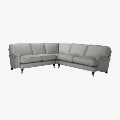 Sofa.com Bluebell Asym. Crn: LHF 2 Seat w RHF 2.5 Seat in Mushroom Heathland Weave - sofa.com