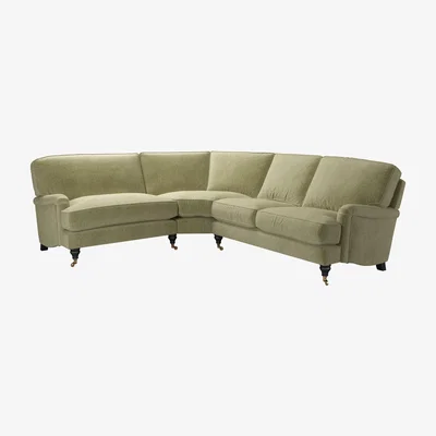 Sofa.com Bluebell Asym. Crn: LHF Loveseat w RHF 2 Seat in Urban Nature Brushstroke - sofa.com
