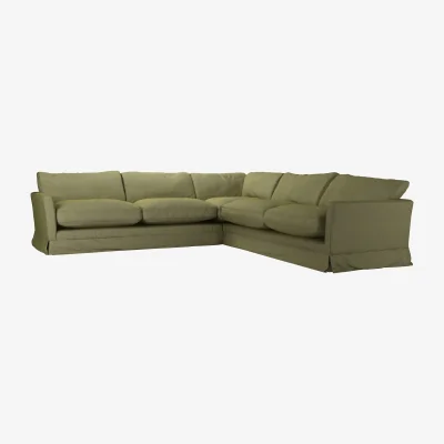 Sofa.com Otto Large Corner Sofa in Lichen Heathland Weave - sofa.com