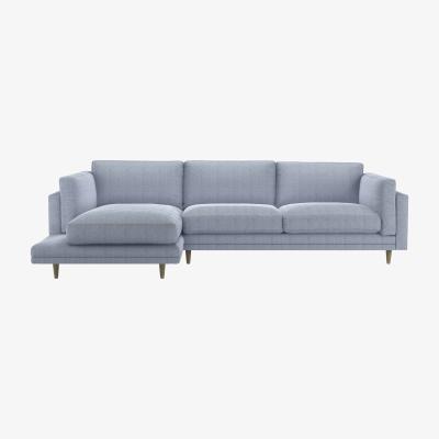 Sofa.com Marco LHF Chaise Sofa in Uniform House Herringbone Weave