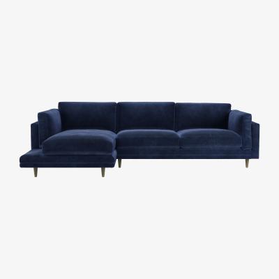 Sofa.com Marco LHF Chaise Sofa in Cruise Smart Velvet