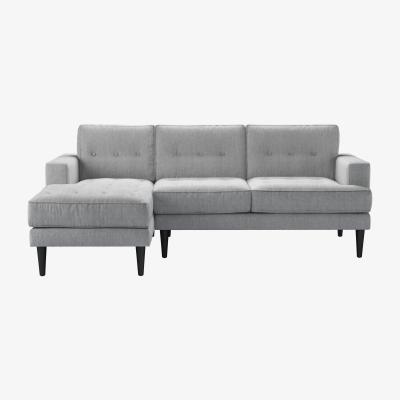Sofa.com Mabel Medium LHF Chaise Sofa in Goodwin Grey Sandgate - sofa.com