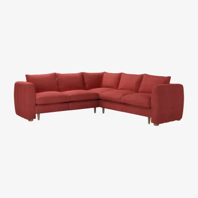 Sofa.com Tiffany Slim Medium Corner Sofa in Indian Summer Easy Cotton