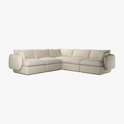 Sofa.com Ren Medium Corner Sofa in Jasmine Silky Jacquard Weave