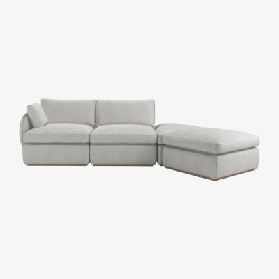 Sofa.com Ren LHF Modular Sofa in Shell Heathland Weave