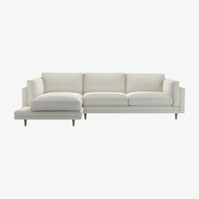 Sofa.com Marco LHF Chaise Sofa in Clay House Herringbone Weave