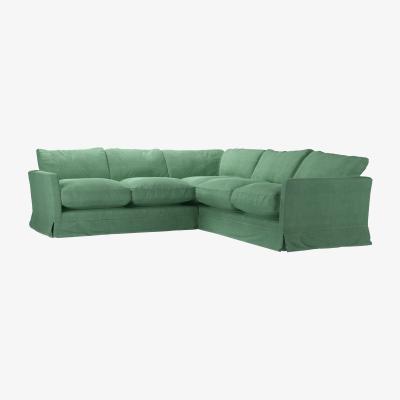 Sofa.com Otto Small Corner Sofa in Celadon Easy Cotton