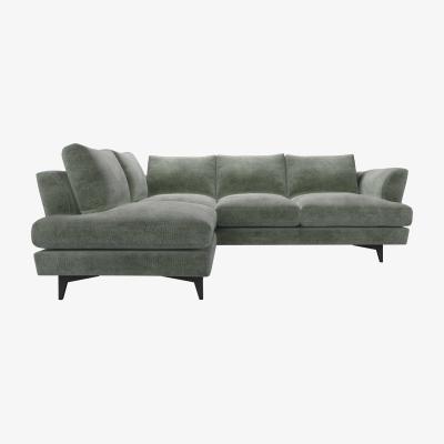 Sofa.com Lars LHF Open End Corner Sofa in Moonstone Speckled Chenille